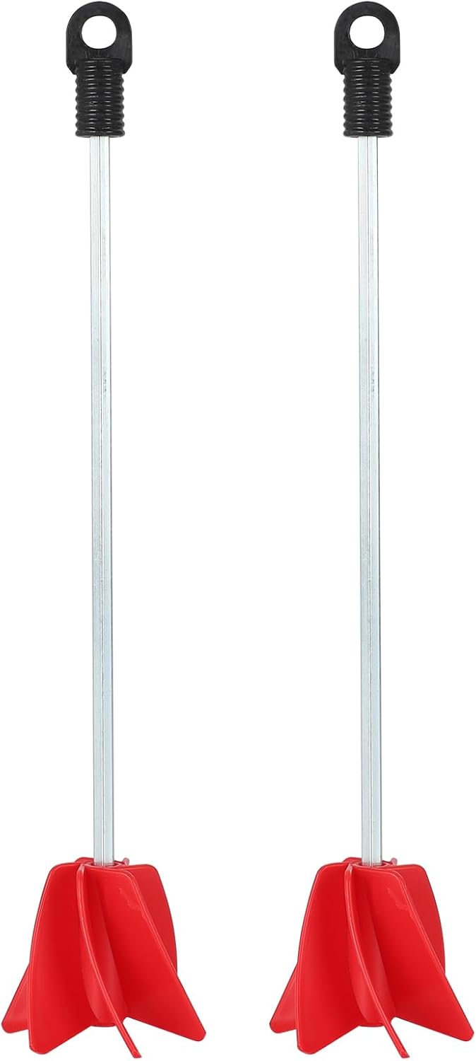 2-Pack Helix Paint Mixer Attachment for Drill - 11.8" Industrial Stirrer Paddle, 1 to 5 Gallon Epoxy Resin Mixer (Fits Concrete, Silicone, Thick Materials) (2 Pcs)