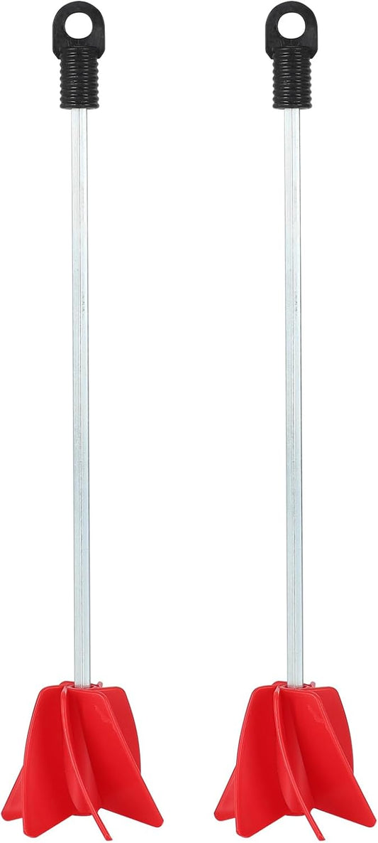 2-Pack Helix Paint Mixer Attachment for Drill - 11.8" Industrial Stirrer Paddle, 1 to 5 Gallon Epoxy Resin Mixer (Fits Concrete, Silicone, Thick Materials) (2 Pcs)