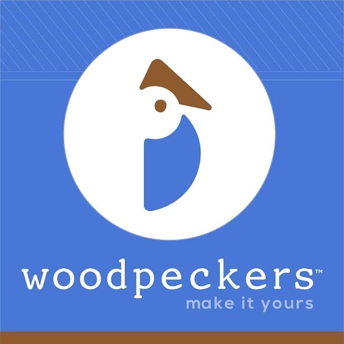1-inch Diameter Slab Wooden Wheels for Crafts, 1/4-inch Hole, 3/8-inch Thick, Pack of 50 Mini Wooden Hobby Wheel for Model, by Woodpeckers