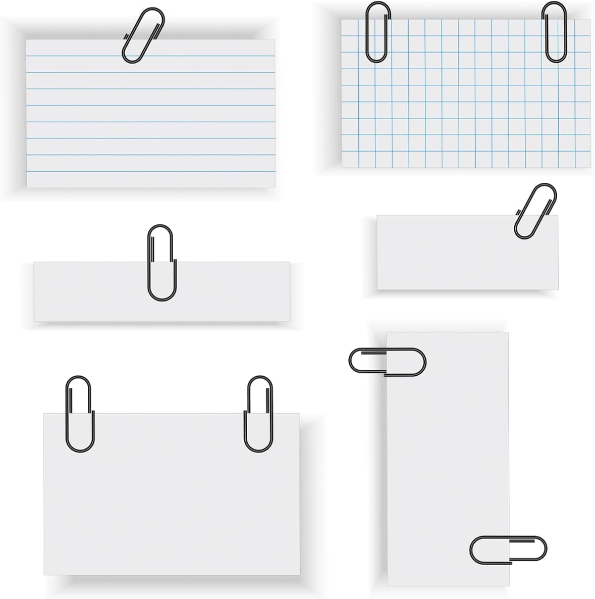 300Pcs Paper Clips and Binder Clips Set, Assorted Sizes, Paper Clips, Binder Clips, Rubber Bands for Office, Home, School, Document Organizing