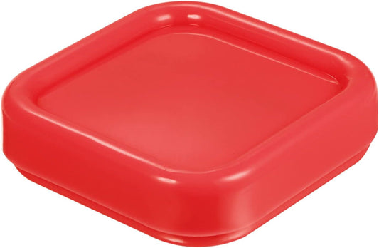 HARFINGTON Magnetic Pin Cushion Square Plastic Magnetic Sewing Pin Holder Storage Case Needle Cushion Tool for Sewing DIY Projects, Red