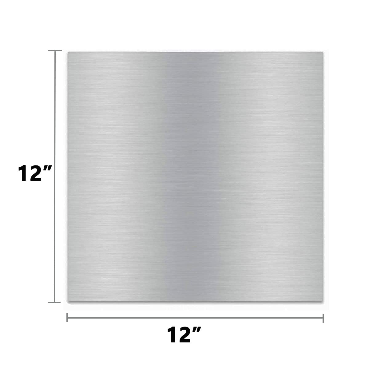 6061-T6 Aluminum Metal Sheet 12 x 12 x 1/8 Inch Plain Aluminum Plate Covered with Protective Film, 3mm Square Metal Plate Finely Polished and Deburred