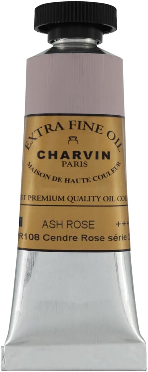 Charvin Extra Fine Oil Paint, Ash Rose 20 mL - Triple-Milled, Rich Texture, Poppy Oil-Based, Light-Fast, Handmade, Archival Quality