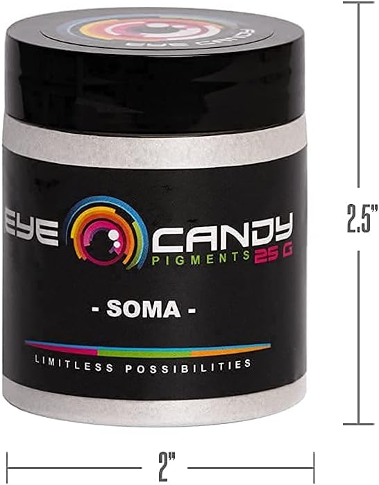 Eye Candy Pigments Premium White Mica Powder - Soma White (25gr) - for Epoxy, Resin, Soap, Paint, Woodworking, Acrylic Pouring, Bath Bombs, Fishing Lures - DIY Arts and Crafts Additive