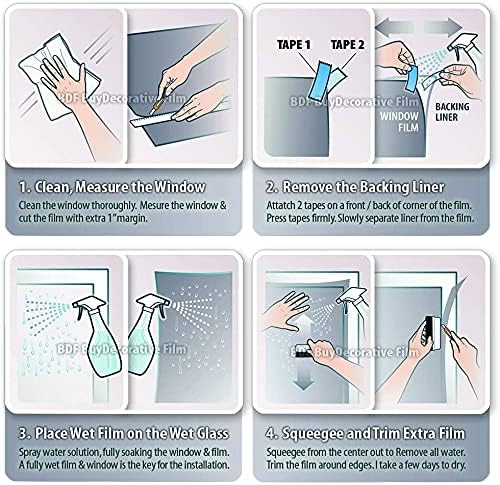 BDF EXNA20 Exterior Window Film Daytime Privacy and Heat Control Natural Black 20 (Dark) - 60in X 24ft