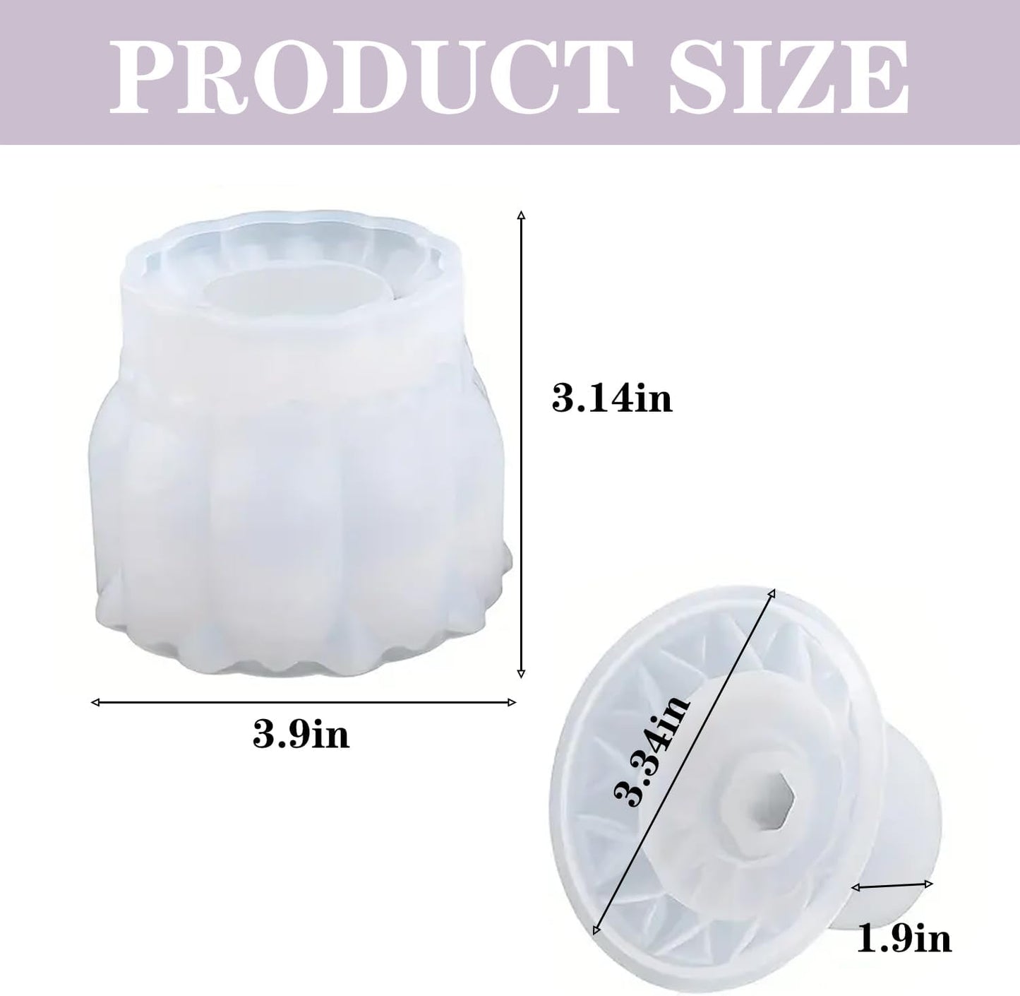 Resin Jar Mold with Lid, Silicone Jar Mold 3D Storage Jewelry Candle Holder Container Mould for Resin Casting, Concrete Craft Decor