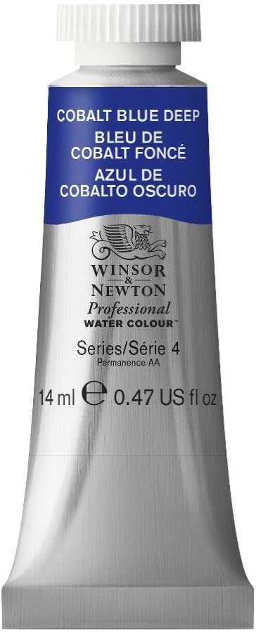 Winsor & Newton Professional Water Colour Paint, 0.47-oz Tube, Cobalt Blue Deep
