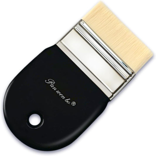 1 PCS Flat Paddle Paint Brush Set, Nylon Painting Brushes for Acrylic, Oil, Paint, Varnishes, Watercolor, Painter, Students, Artist and Watercolor Brushes Paints (3IN)