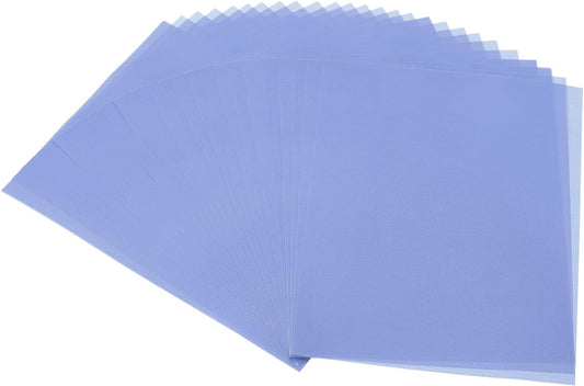 PATIKIL 30 Sheets Vellum Paper 4.25x5.5, Vellum Paper Printable Translucent Paper 100GSM Colored for Invitations Laser Inkjet Printing Card Making Crafting Wedding Tracing, Navy Blue