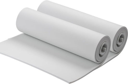 AMZQNART 2Pcs EVA Foam 3mm, Cosplay Foam 16x59 inch White, High Density 90 kg/m³, for Craft Projects Cosplay Costumes, Fake Weapons, Decorations, Christmas, Easter, Thanksgiving, etc.