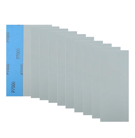 20Pcs 9 x 3.6 Inchs 7000 Grit Wet and Dry Handmade Universal Sanding Sheets, Suitable for Woodworking Furniture/Automobiles/Metal/Lacquer Polishing Sandpaper