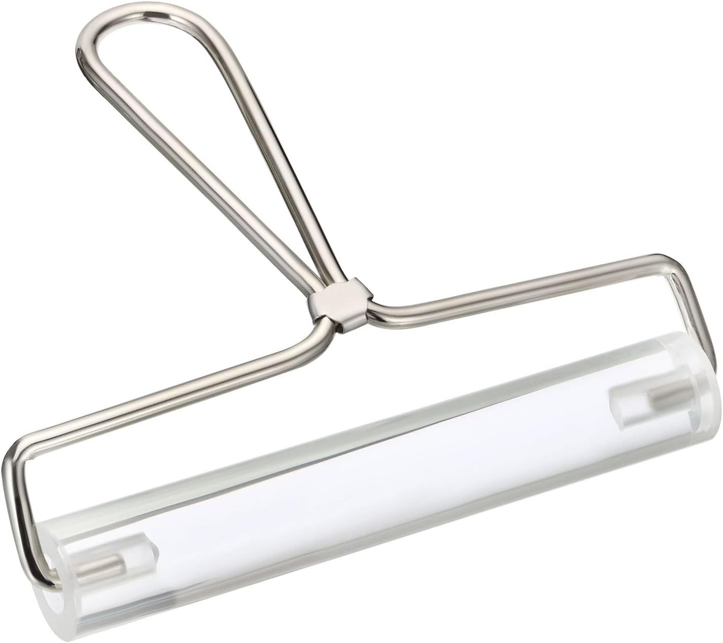 PATIKIL 6 Inch Acrylic Roller Brayer, Clay Rolling Pin Tools with Steel Handle for Wallpaper Printing Printmaking Ink Stamping Tape Construction