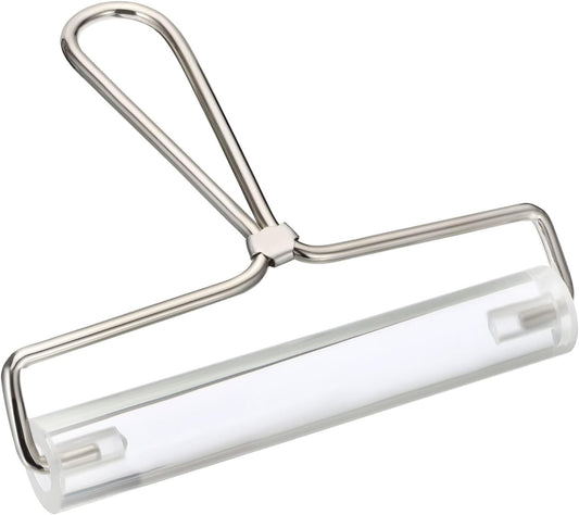 PATIKIL 6 Inch Acrylic Roller Brayer, Clay Rolling Pin Tools with Steel Handle for Wallpaper Printing Printmaking Ink Stamping Tape Construction