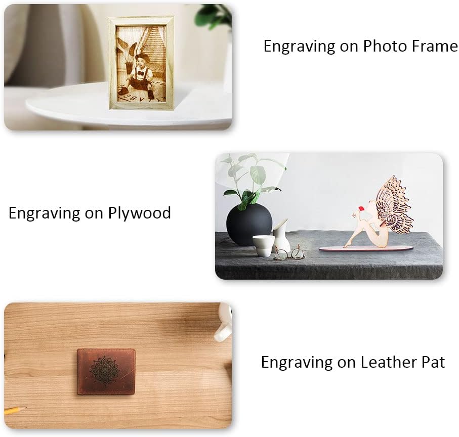 Longer 77pcs Laser Engraving Material Kit DIY Material Package for Custom Business Card Metal Plywood Pet ID Keychain