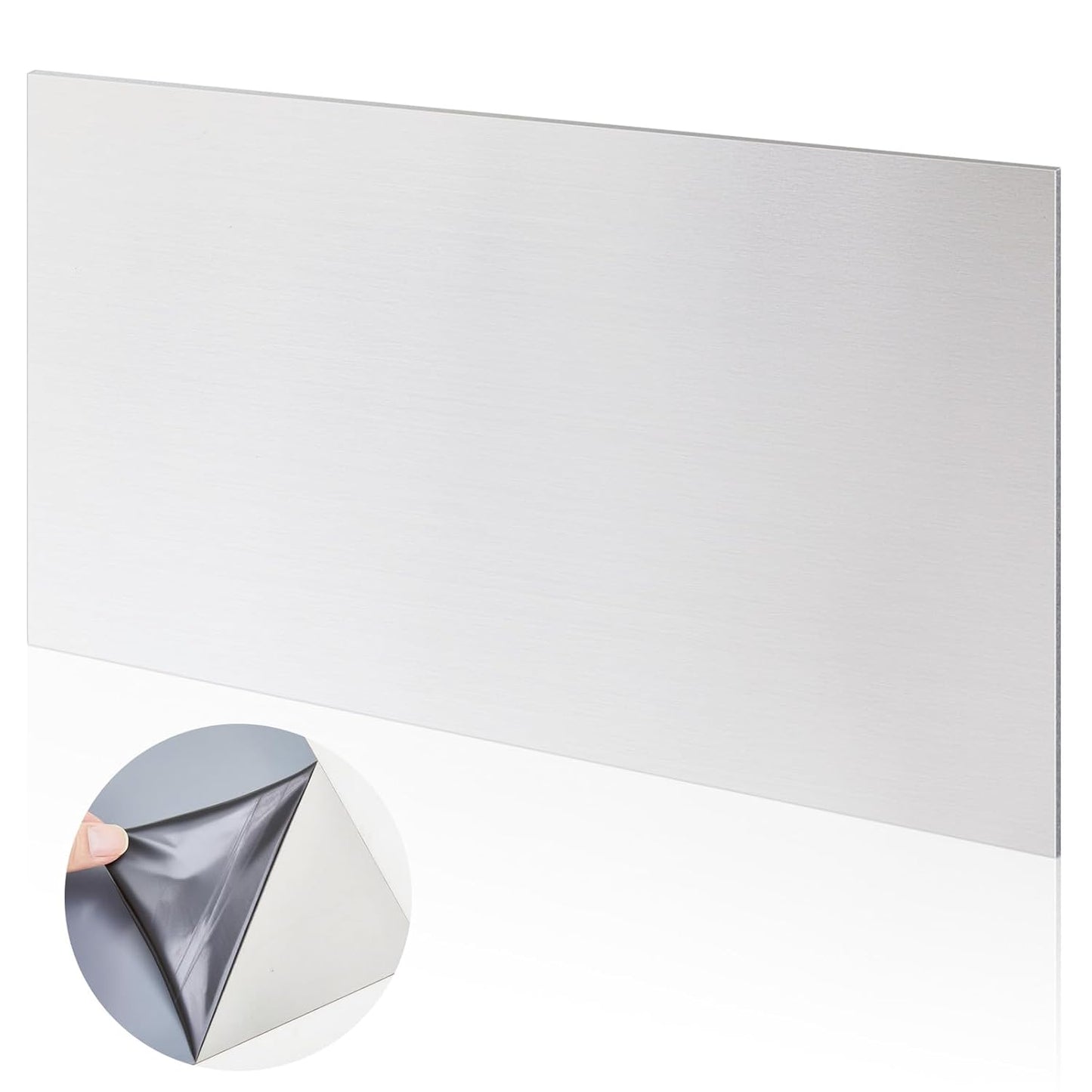 1 Pcs 430 Stainless Steel Sheet Metal 12 x 4 Inches 24GA Metal Plates Panel #4 Brushed Finish Magnetic Mount Board Wall Food Truck Restaurant Crafting Kitchen Floor Trailer Garage Gym