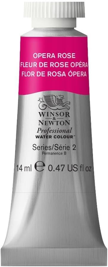 Winsor & Newton Professional Watercolor, 14ml (0.47-oz) Tube, Opera Rose