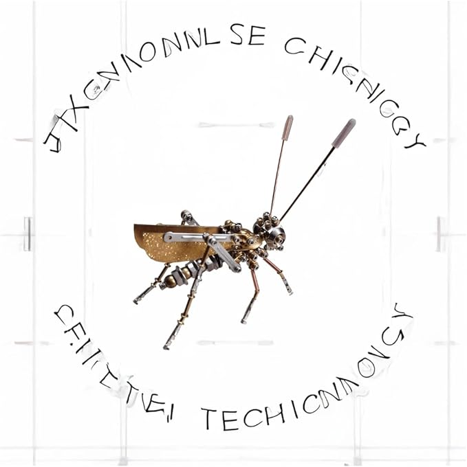 Mechanical Metal DIY 3D Insect Cricke Model Brass Puzzle Kits Puzzle for Adults, Steampunk Electric Mechanical, Assembly DIY Gift Craft Hobby for Men Christmas Decorations(Cricket)
