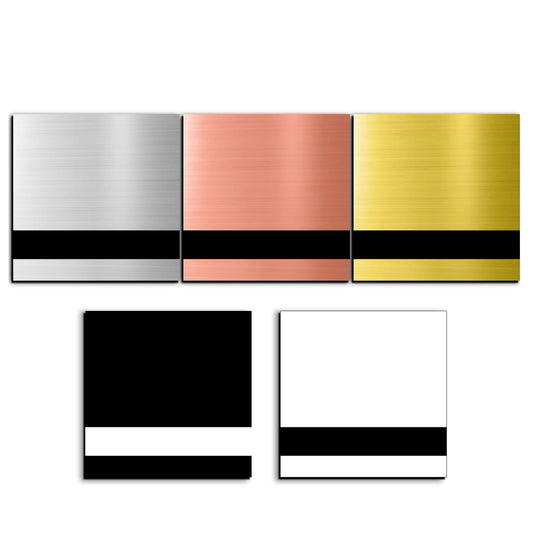Laser Engraving Double Color ABS Plastic Sheet, Two-Tone Laserable Engraving Plastic Sheets for Name Badge, Office Label, Laser Artistic Product,Size 11.8" x 11.8",5 Pieces&5 Colors,Combo A
