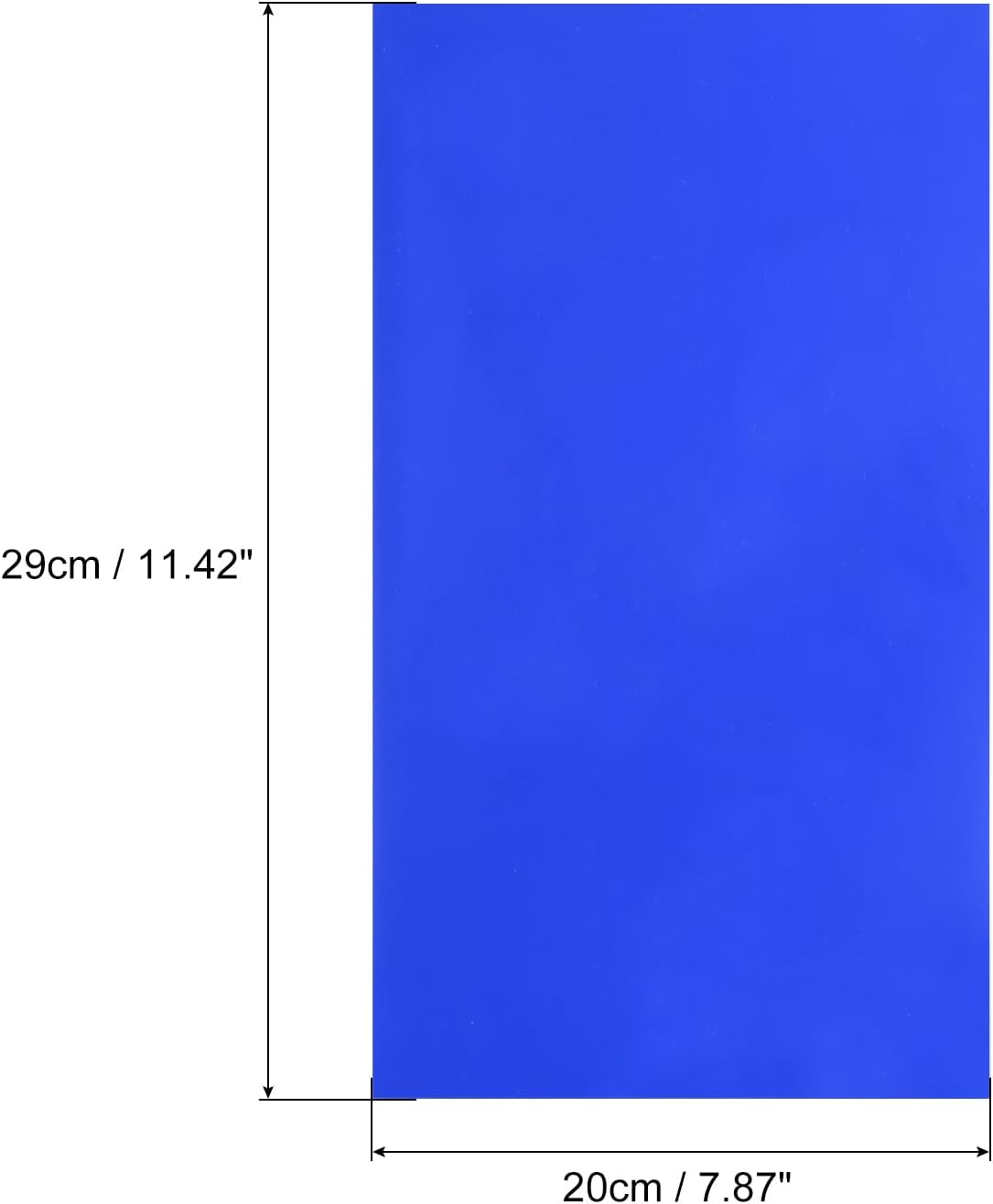 MECCANIXITY 50 Sheets Heat Reactive Foil, 20x29cm Blue Foil Transfer Sheets Toner Reactive Foil Transfer Foil Sheets Hot Foil Stamping Paper for Crafts DIY Cardmaking Album Decoration