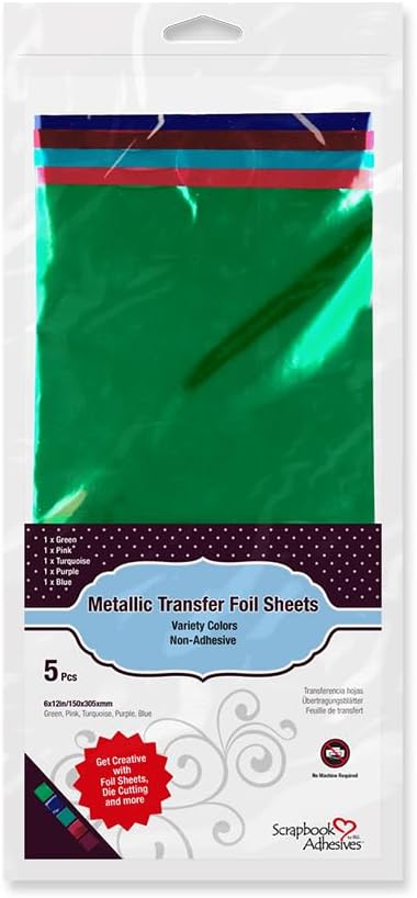 Scrapbook Adhesives by 3L Transfer FOIL SHEETS METALLIC, Mixed