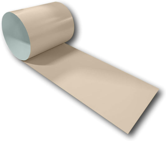 Eagle 1:24 Gauge KYNAR 500 Sheet Metal Flashing Rolls-10 FT Long-Heavy Duty Pre-Finished Rolls-Commercial Grade-Roofing Flashing, Fascia Cover, Coping Cap-Multiple Sizes (18" x 10 FT, Sierra Tan)