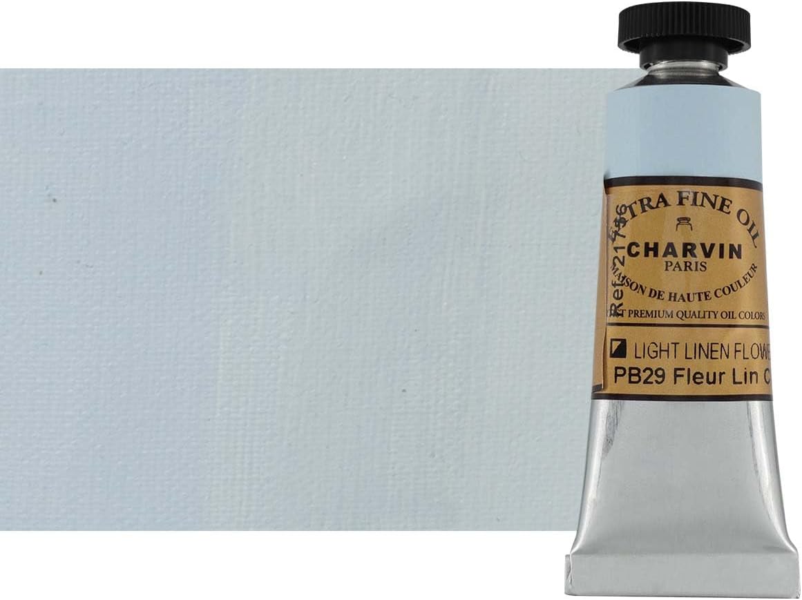 Charvin Extra Fine Oil Paint, Linen Flower Light 20 ml - Triple-Milled, Rich Texture, Poppy Oil-Based, Light-Fast, Handmade, Archival Quality