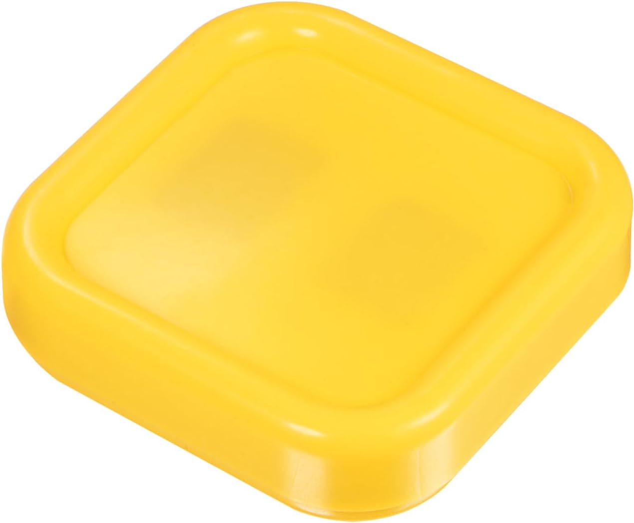 HARFINGTON Magnetic Pin Cushion Square Plastic Magnetic Sewing Pin Holder Storage Case Needle Cushion Tool for Sewing DIY Projects, Yellow