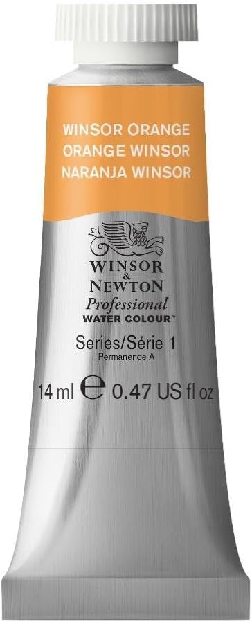 Winsor & Newton Professional Watercolor, 14ml (0.47-oz) Tube, Winsor Orange
