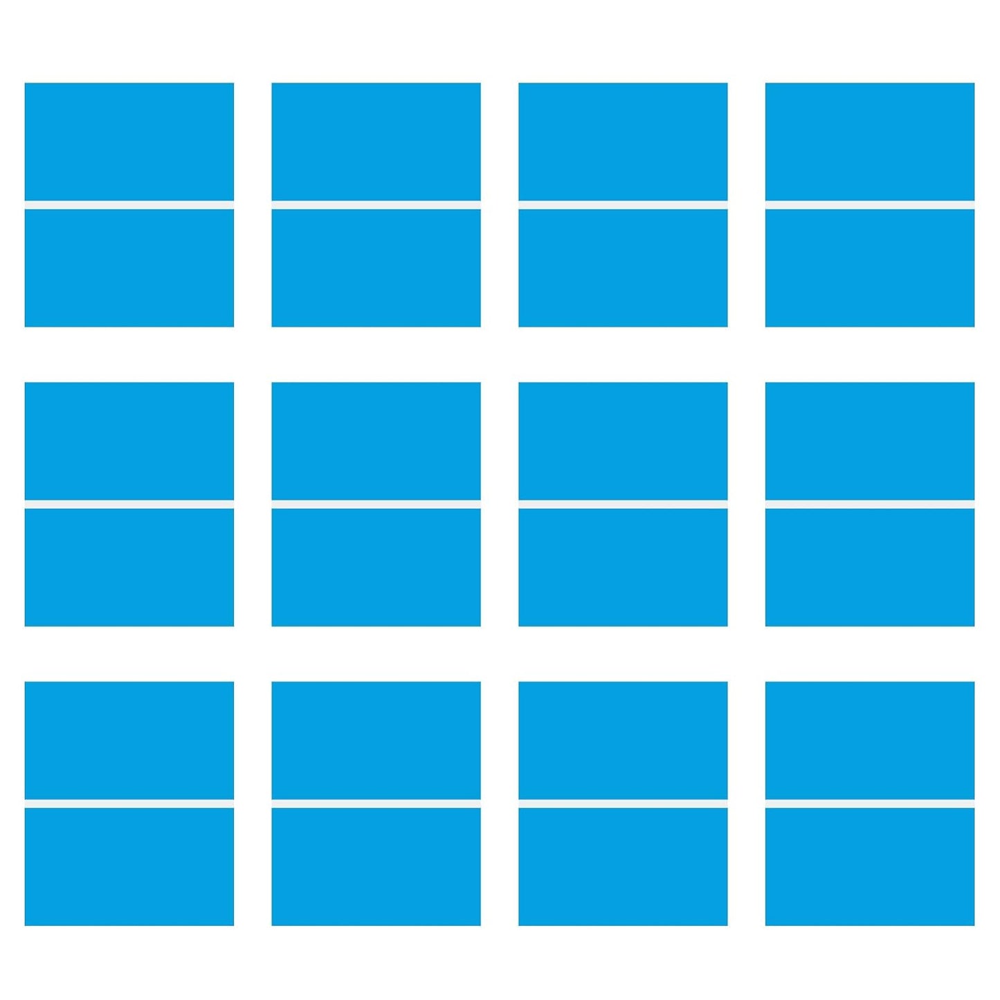 Laser Engraving Blank Blue ABS Double Color Plastic Sheet, 11.8x6.49x0.05 inch Materials Double Color Plastic Sheet for Interior Signs, Badges (Blue)