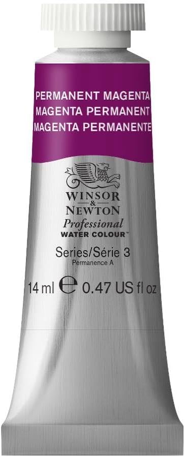 Winsor & Newton Professional Watercolor, 14ml (0.47-oz) Tube, Permanent Magenta