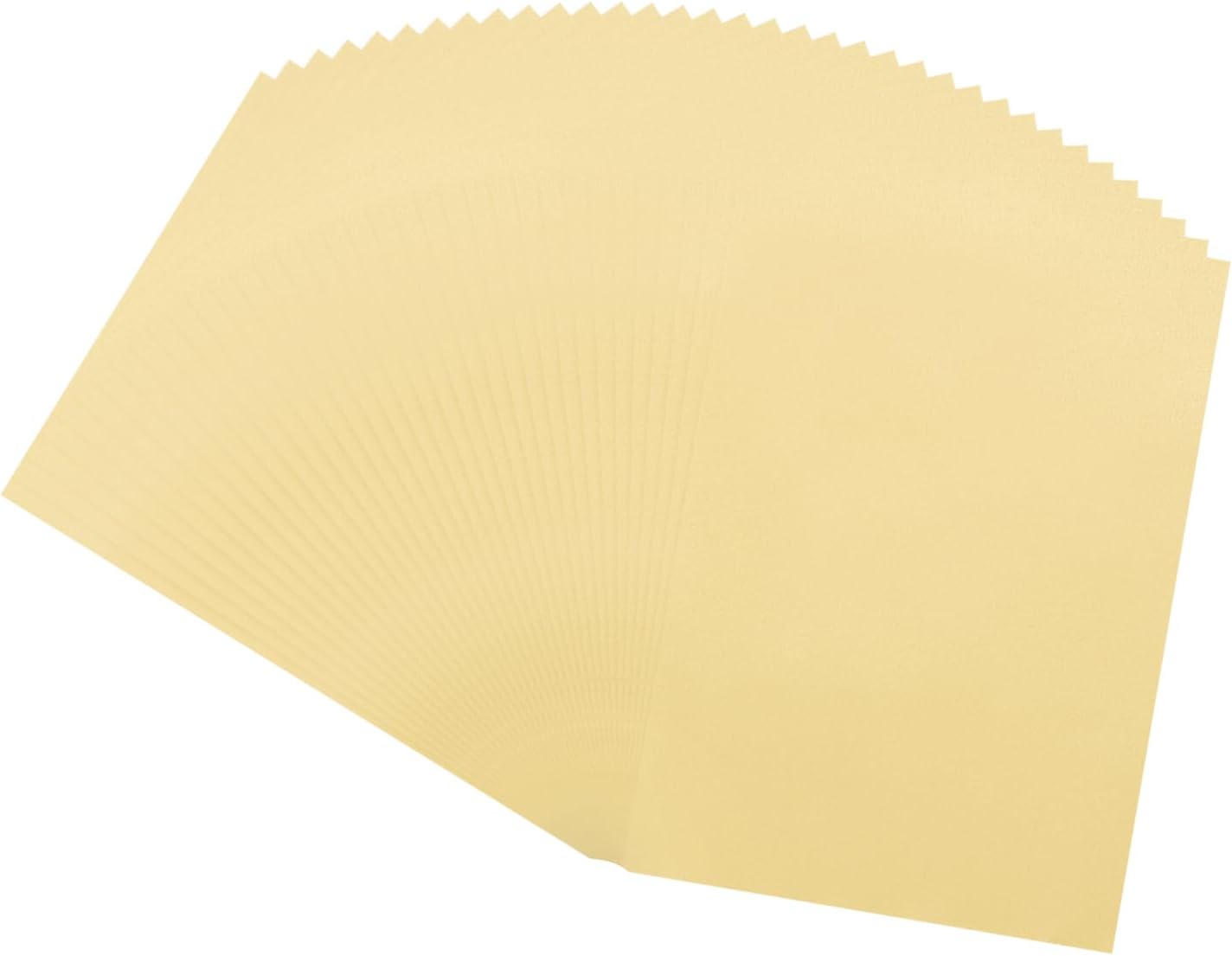 MECCANIXITY 100 Sheet Colored Vellum Paper 5.9" x 8.3", 100gsm Translucent Printable Vellum Sheets for Printing Wedding Invitations Inkjet Laser Printer, Gold