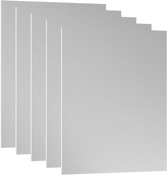 PATIKIL 7x5x1/32inch Anodized Aluminum Sheet, 5Pcs Metal Rectangle Aluminum Plate 0.8mm Thick Engraving Blanks for Laser Engraving DIY Decorative Crafting Home Decoration, Grey