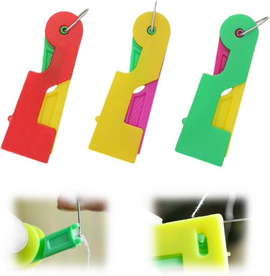 Automatic Needle Threader,New Sewing Machine Needle Threader,Sewing Needle Threaders,Plastic Needle Threaders,Automatic Needle Threading Device (3 PCS)