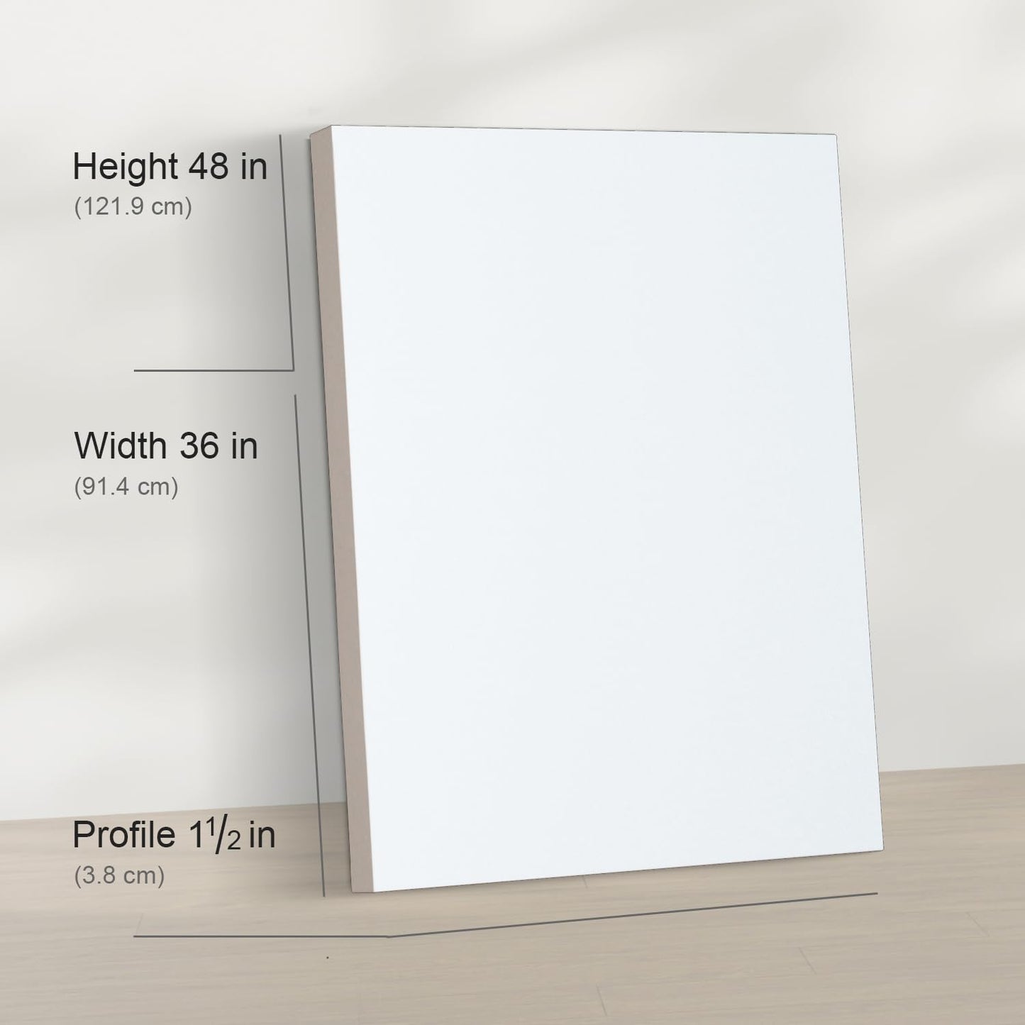 PHOENIX 36x48 Inch 2 Pack Gallery Canvas - 1.5 in Thick Extra Large Canvases for Painting - Deep Edge 100% Cotton 11 Oz. Gesso Primed White Blank Professional Canvas Oil & Acrylic Paints