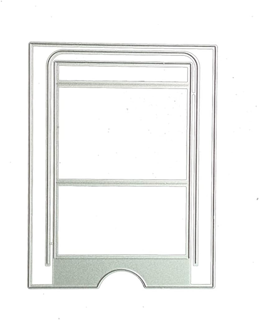 Mvchifay Cutting Dies Happy Birthday Holiday Thanks Greetings Metal Stencils Scrapbooking Tool Love Heart DIY Carbon Steel Embossing Template for Paper Card Making (Card Envelope-10.5x13.7cm)