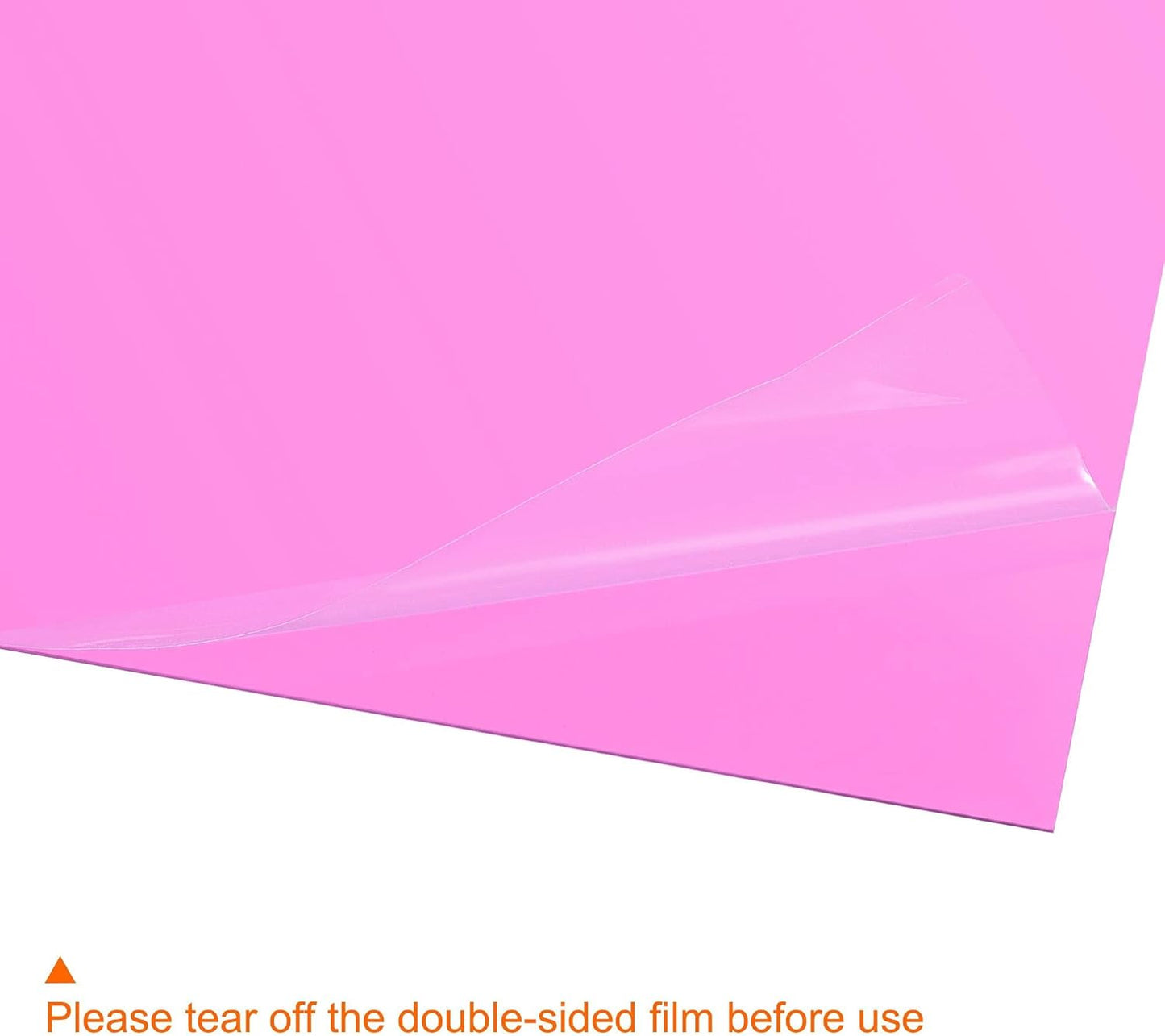 uxcell 4Pcs A4 Gel Light Lighting Filter Overlay Transparent Color Correction Plastic Vinyl PVC Sheets Photography Television Pink,0.3mm