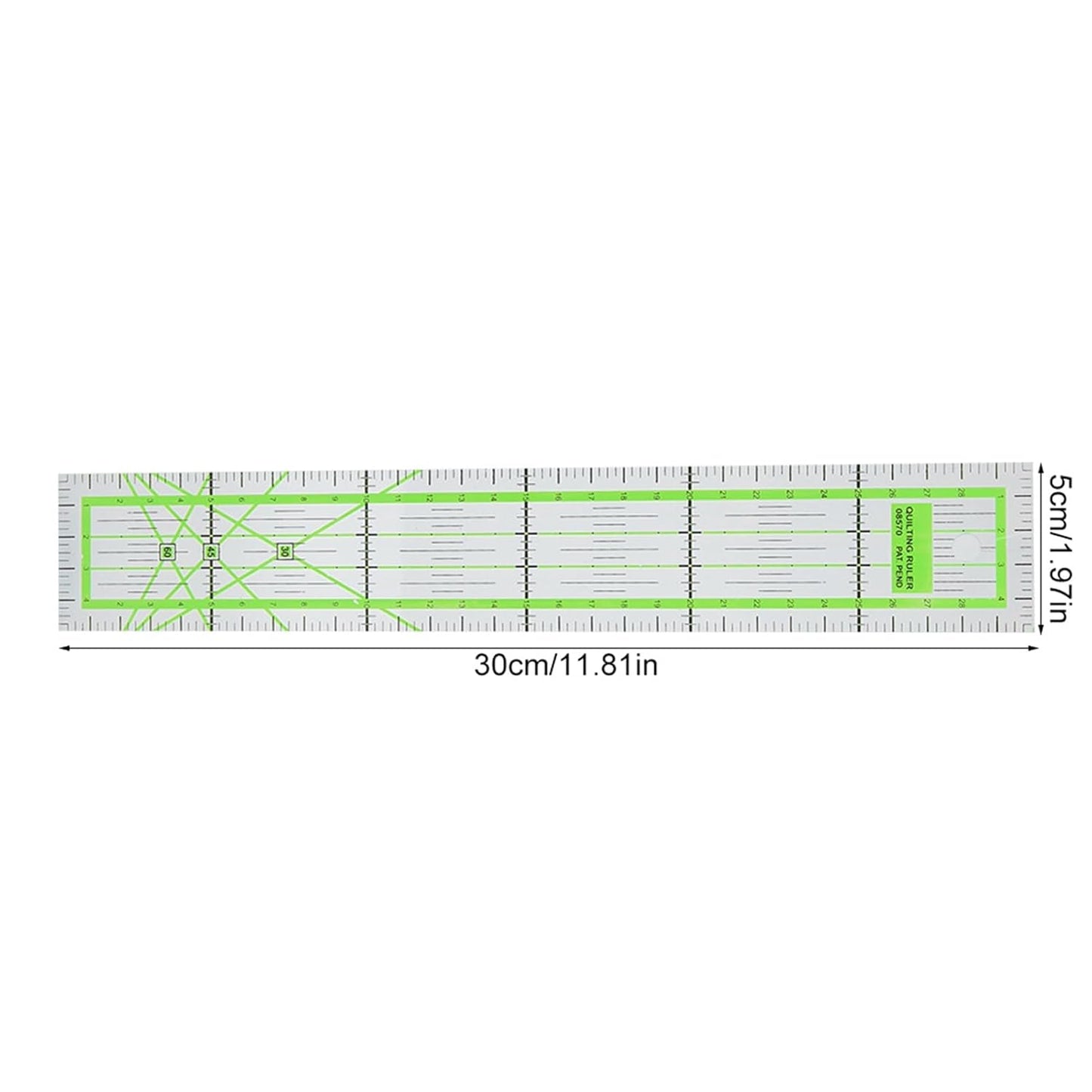 Quilting Rulers, 5 X 30cm Acrylic Sewing Ruler for Easy Cutting