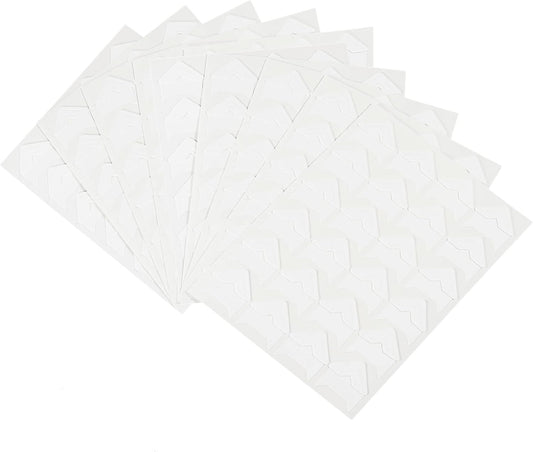 PATIKIL Photo Corners, 10 Sheets/240 Pcs Self Adhesive DIY Picture Mounting Sticker for Journal Album Diary Scrapbook, White