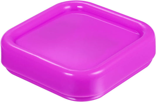 HARFINGTON Magnetic Pin Cushion Square Plastic Magnetic Sewing Pin Holder Storage Case Needle Cushion Tool for Sewing DIY Projects, Rose Red