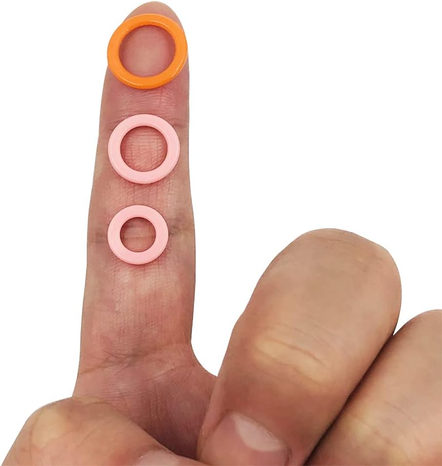 450 pcs Knitting Stitch Marker, findTop Braided Auxiliary Marking Ring, Plastic Ring Color Plastic Ring (Large/Medium/Small), Marking for Sewing Fabrics (Random Color)