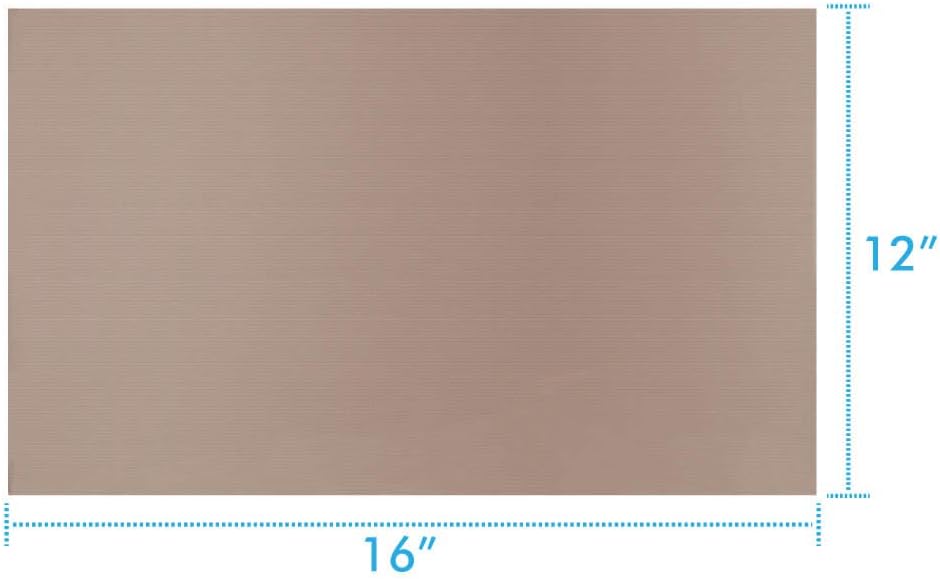 Selizo 4 Pack Teflon Sheet for Heat Press, Non-Stick Craft Mat, Teflon Heat Transfer Press Sheet for T Shirt Press Machine (12" x 16")