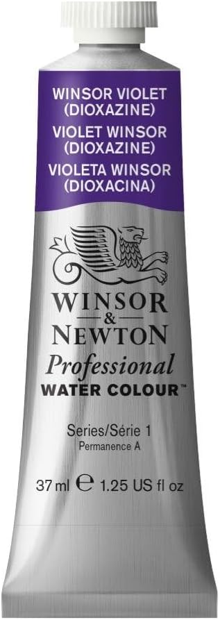 Winsor & Newton Professional Water Colour Paint, 1.25-oz Tube, Winsor Violet Dioxazine