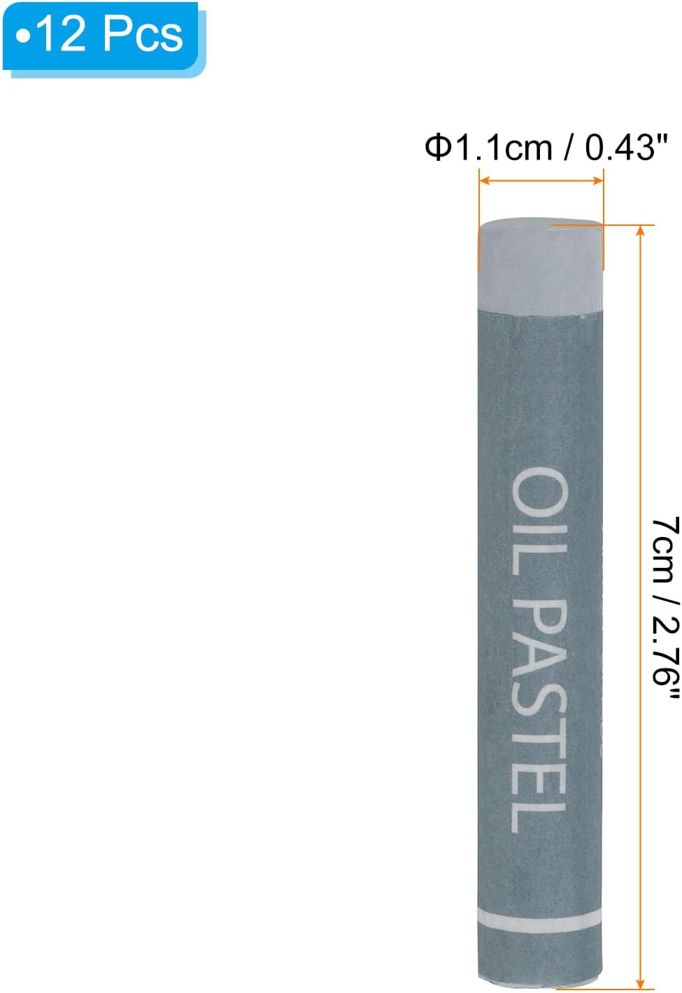 PATIKIL Gray Oil Pastels, 12Pcs Soft Oil Crayons Creamy Pastels Stick Art Supplies for Art Painting Drawing Blending Graffiti for Artists Beginners
