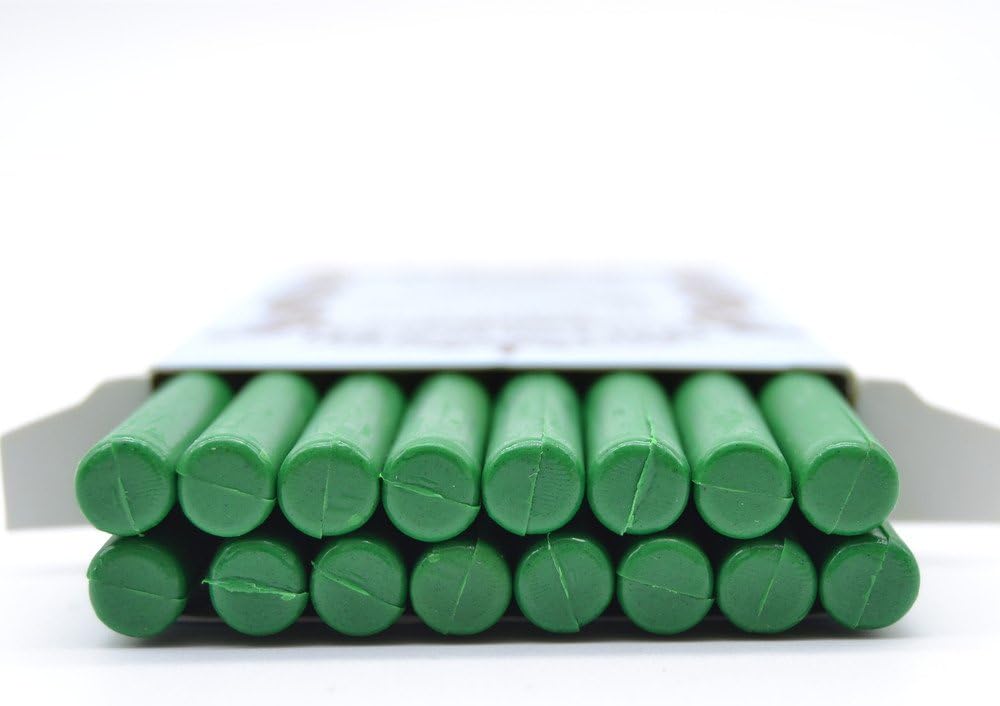 16pcs/Set Glue Gun Sealing Wax Stick for Documents Sealing Gift Decoration (Green)