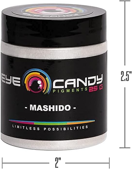 Eye Candy Pigments Premium White Mica Powder - Mashido (25gr) - for Epoxy, Resin, Soap, Paint, Woodworking, Acrylic Pouring, Bath Bombs, Fishing Lures - DIY Arts and Crafts Additive