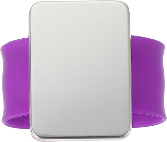 PATIKIL Magnetic Wrist Pin Cushions for Sewing, Magnetic Pin Cushion Magnetic Wrist Gel Band Holder Wristband Pincushion for Sewing Braiding Quilting Hair Clips, Purple