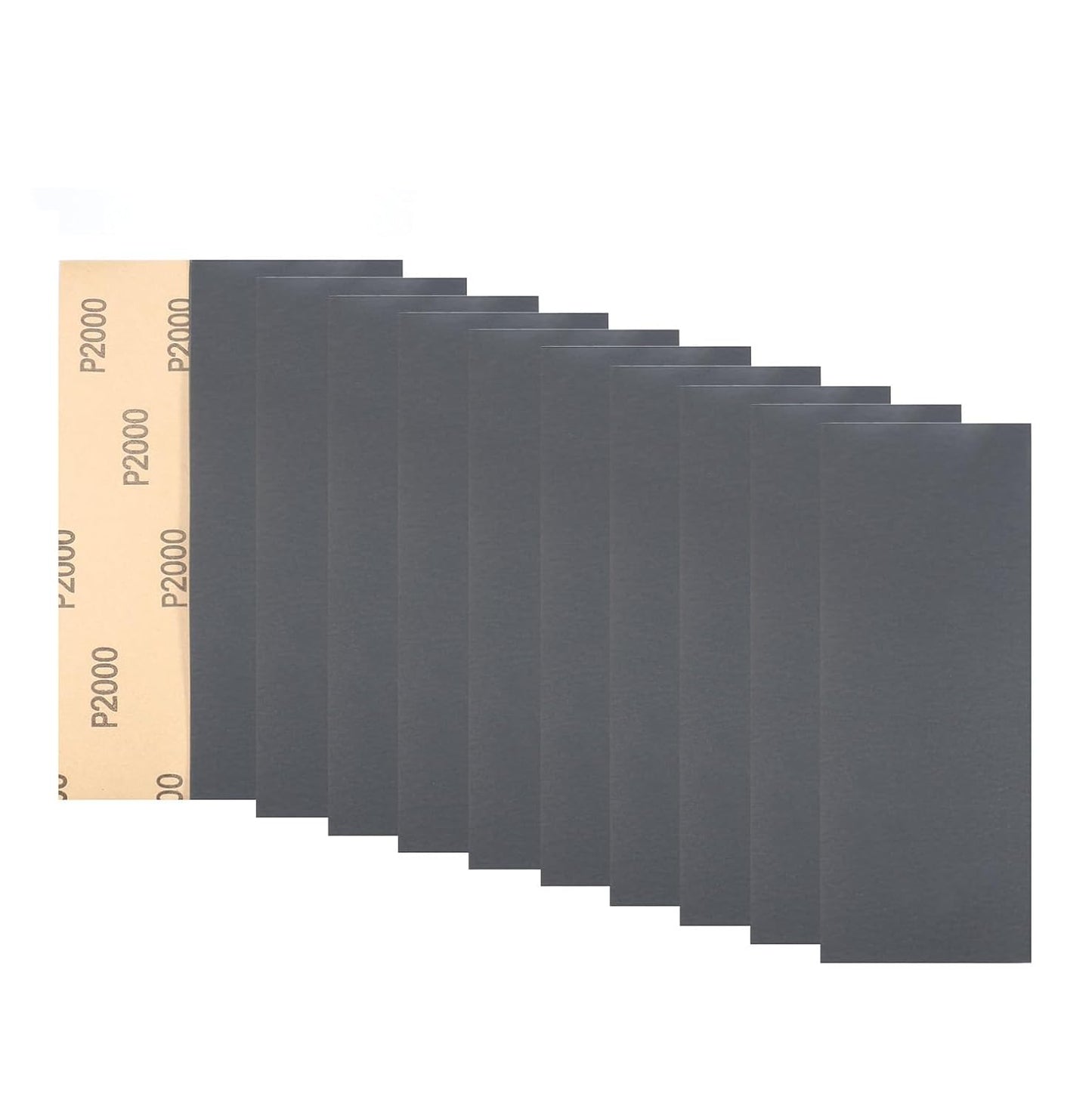 30Pcs 9 x 3.6 Inchs 2000 Grit Wet and Dry Handmade Universal Sanding Sheets, Suitable for Woodworking Furniture/Automobiles/Metal/Lacquer Polishing Sandpaper