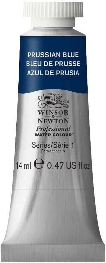 Winsor & Newton Professional Watercolor, 14ml (0.47-oz) Tube, Prussian Blue