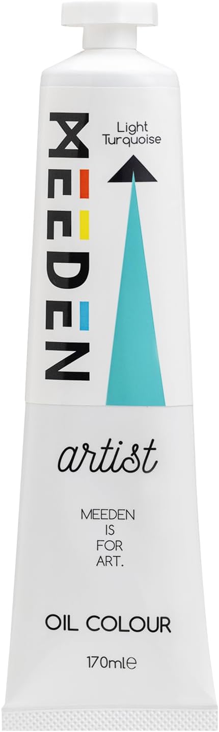 MEEDEN Artist Grade Oil Paint: Light Turquoise - 170ml/5.7oz Tube - Professional Art Paints for Canvas Painting