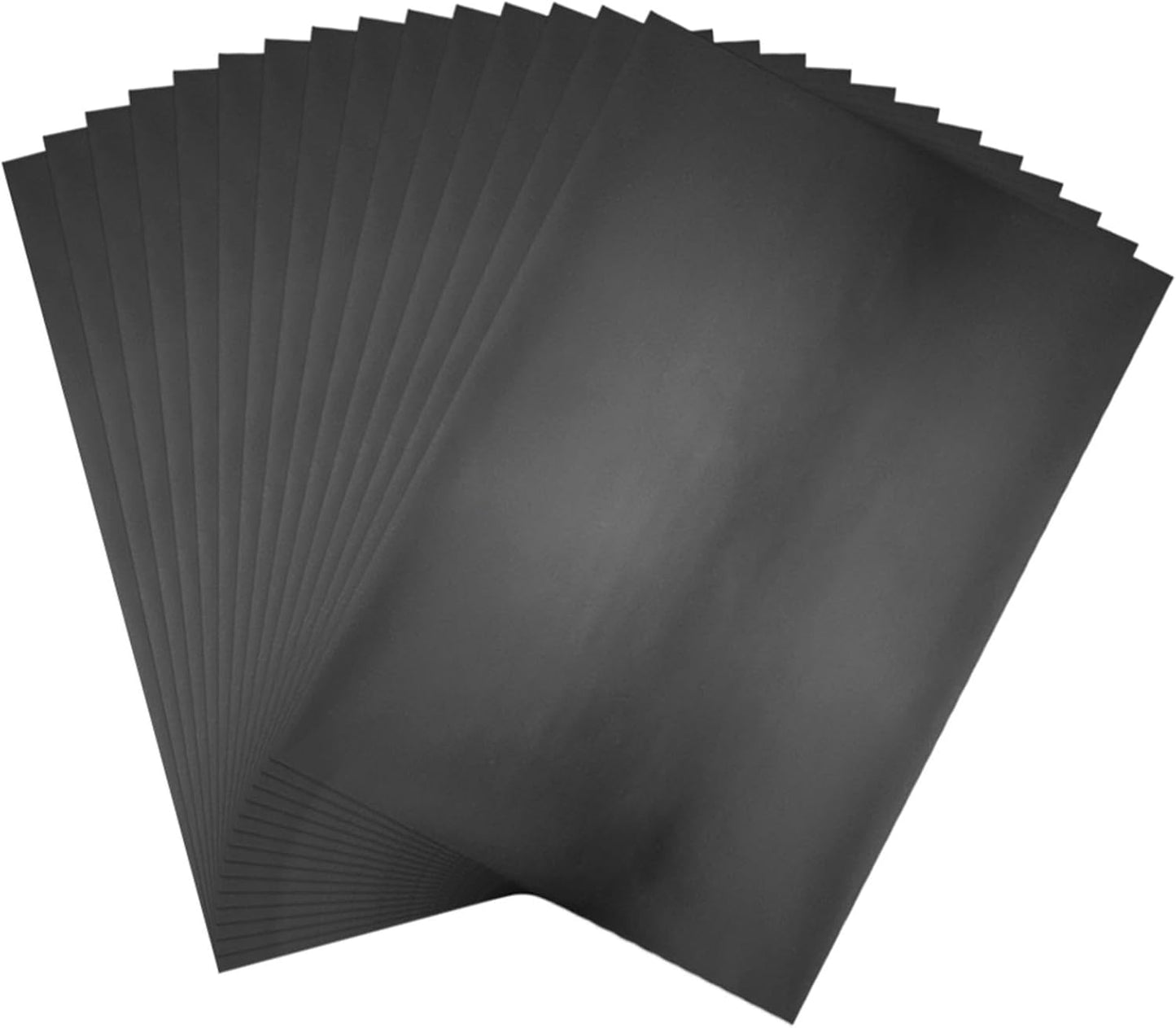 Briartw 20x29cm Hot Foil Paper 50 Sheets Pack Toner Reactive Foil Hot Stamping Foil Paper by Laser Printer and Laminator for Scrapbooking Craft Cardmaking DIY Album (Black, 100 Sheets)